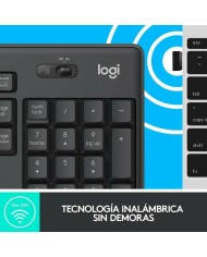 Tastiera e Mouse Wireless Logitech MK295 Nero Qwerty in Spagnolo Tastiera e Mouse Wireless Logitech MK295 Nero Qwerty in Spagnolo