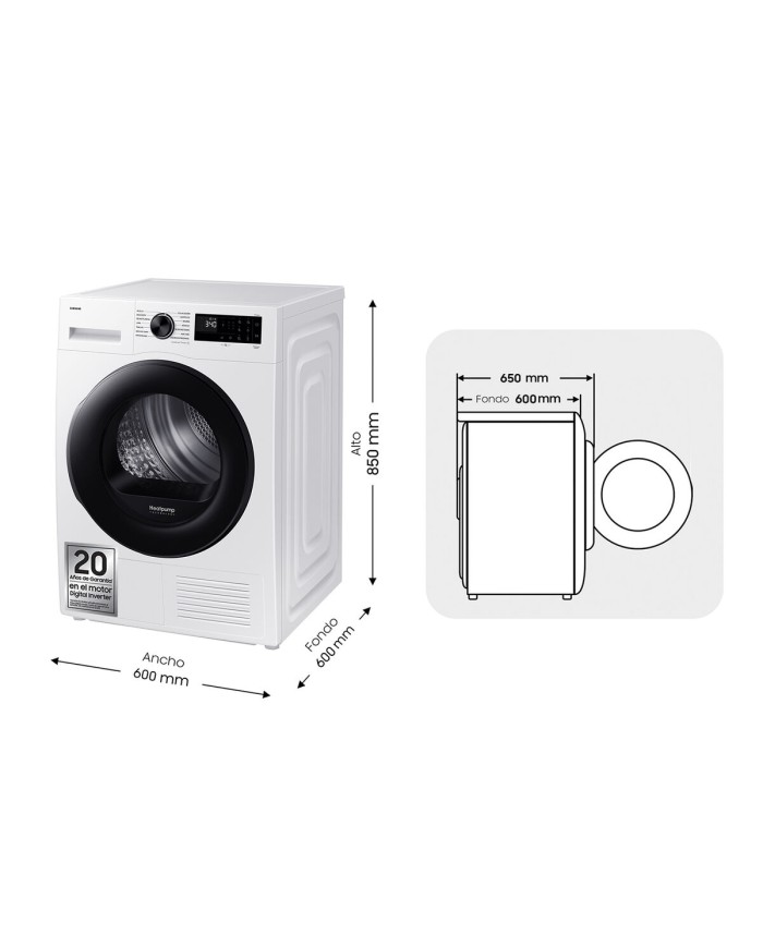 Asciugatrice Samsung SECADORA9KGCONINTELIGENCIAARTI 9 kg