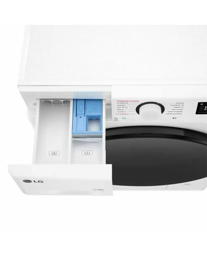 Lavatrice-Asciugatrice Intelligente LG F4DR6011AGW 11 kg/6 kg 1400 rpm