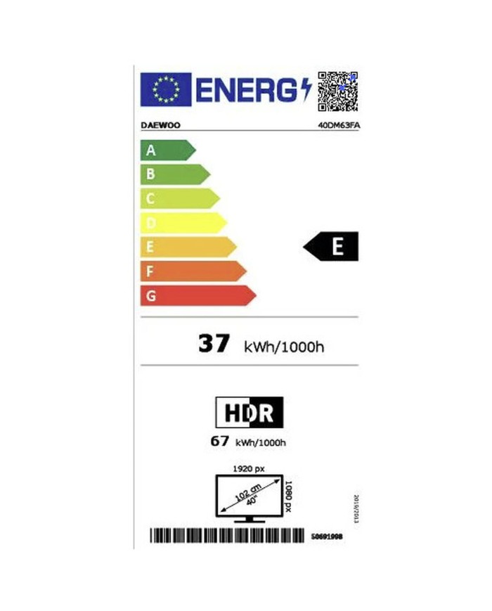 Smart TV Daewoo 40DM63FA Full HD 40" LED