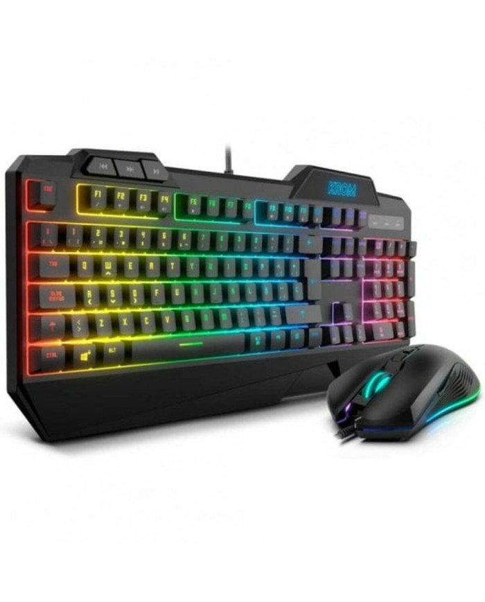 Tastiera e Mouse Gaming Krom NXKROMKRSHRSP Nero Tastiera e Mouse Gaming Krom NXKROMKRSHRSP Nero