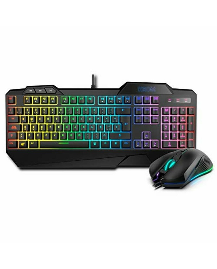 Tastiera e Mouse Gaming Krom NXKROMKRSHRSP Nero Tastiera e Mouse Gaming Krom NXKROMKRSHRSP Nero