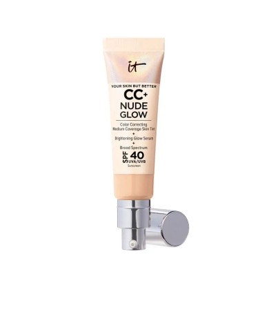 Base Cremosa per il Trucco It Cosmetics CC+ Nude Glow Light Medium Spf 40 32 ml Base Cremosa per il Trucco It Cosmetics CC+ Nude Glow Light Medium Spf 40 32 ml