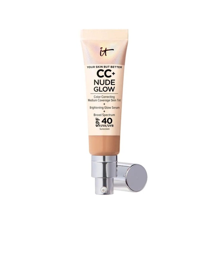 Base Cremosa per il Trucco It Cosmetics CC+ Nude Glow Medium Tan Spf 40 32 ml Base Cremosa per il Trucco It Cosmetics CC+ Nude Glow Medium Tan Spf 40 32 ml