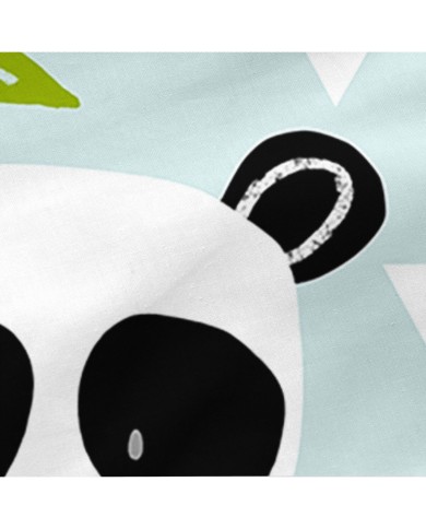 Copripiumone a sacco con Piumone HappyFriday Moshi Moshi Panda Garden Blue Azzurro 105 x 200 cm Copripiumone a sacco con Piumone HappyFriday Moshi Moshi Panda Garden Blue Azzurro 105 x 200 cm