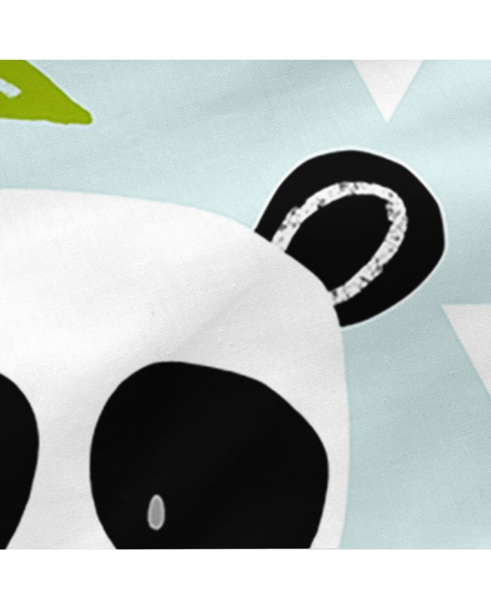 Copripiumone a sacco con Piumone HappyFriday Moshi Moshi Panda Garden Blue Azzurro 105 x 200 cm Copripiumone a sacco con Piumone HappyFriday Moshi Moshi Panda Garden Blue Azzurro 105 x 200 cm