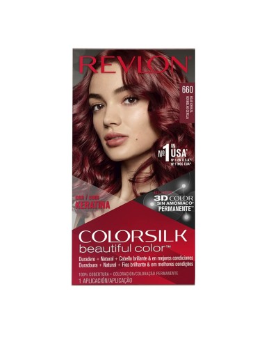 Tintura Permanente Revlon Colorsilk Nº 66 Cherry red Senza ammoniaca Tintura Permanente Revlon Colorsilk Nº 66 Cherry red Senza ammoniaca