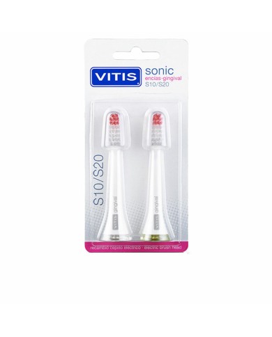 Ricambio per Spazzolino da Denti Elettrico Vitis Sonic S10/S20 Gingival 2 Unità Ricambio per Spazzolino da Denti Elettrico Vitis Sonic S10/S20 Gingival 2 Unità