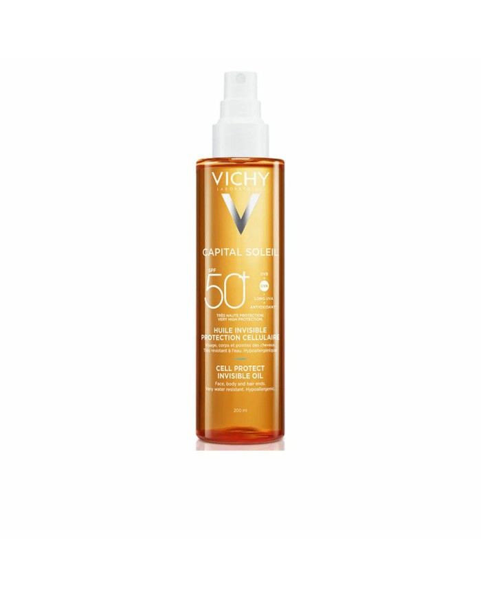 Olio Solare Vichy Capital Soleil Spf 50 200 ml Invisible