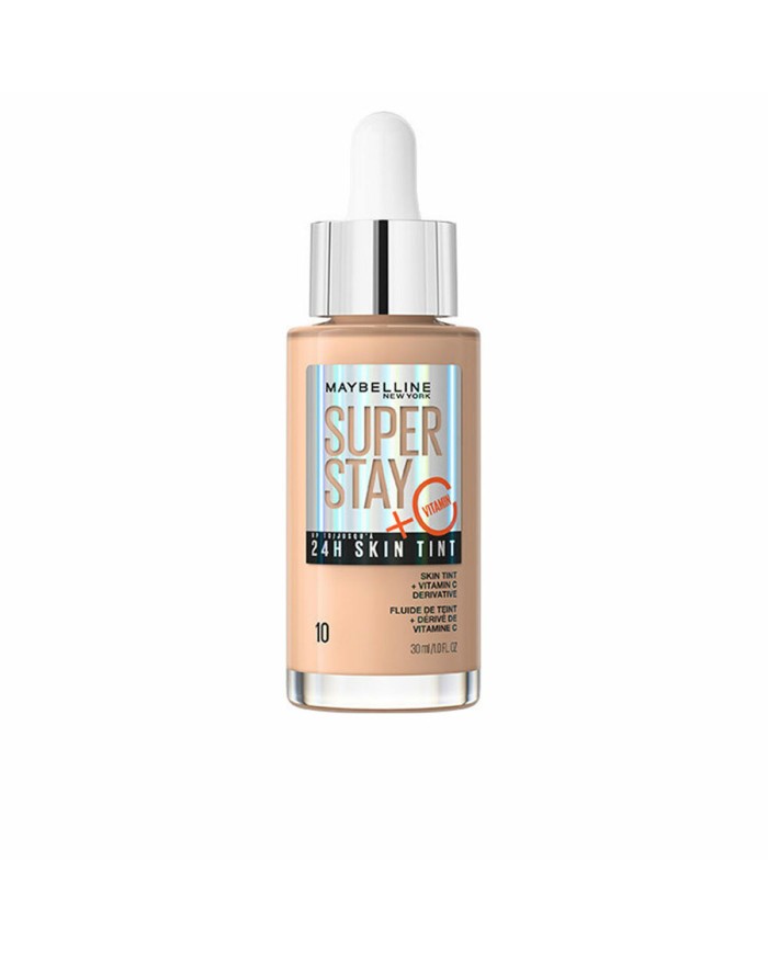 Base per Trucco Fluida Maybelline Super Stay Skin Tint Vitamina C Nº 10 30 ml Base per Trucco Fluida Maybelline Super Stay Skin Tint Vitamina C Nº 10 30 ml
