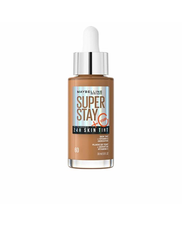 Base per Trucco Fluida Maybelline Super Stay Skin Tint Vitamina C Nº 60 30 ml Base per Trucco Fluida Maybelline Super Stay Skin Tint Vitamina C Nº 60 30 ml