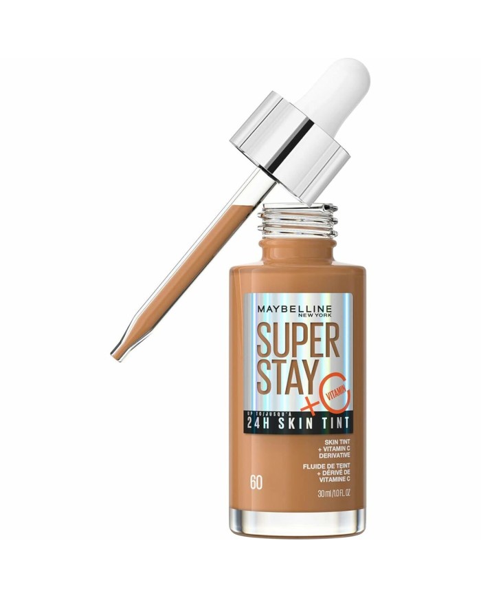 Base per Trucco Fluida Maybelline Super Stay Skin Tint Vitamina C Nº 60 30 ml Base per Trucco Fluida Maybelline Super Stay Skin Tint Vitamina C Nº 60 30 ml