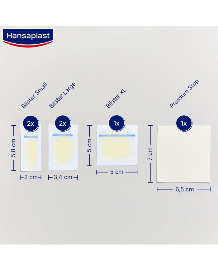 Cerotti per vesciche Hansaplast Mix 6 Unità Cerotti per vesciche Hansaplast Mix 6 Unità