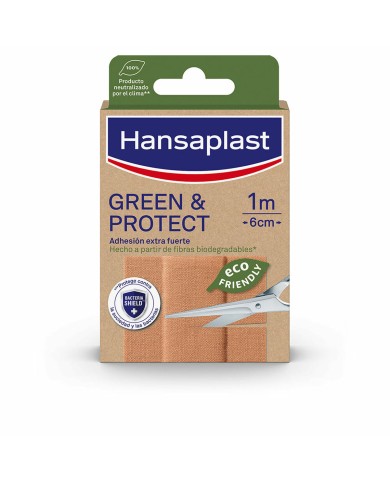 Cerotti Hansaplast Green & Protect 10 x 6 cm 10 Unità
