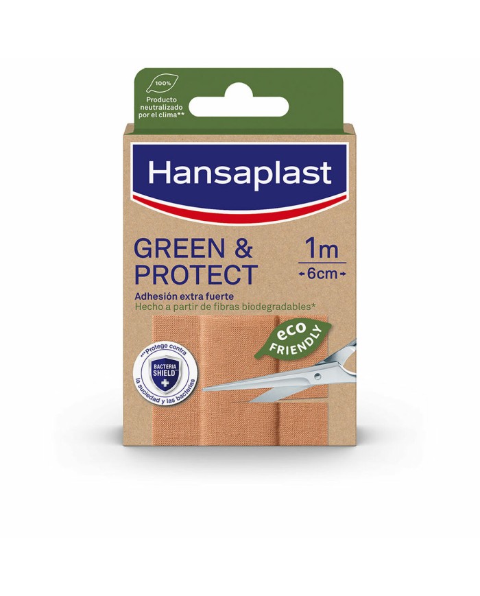 Cerotti Hansaplast Green & Protect 10 x 6 cm 10 Unità