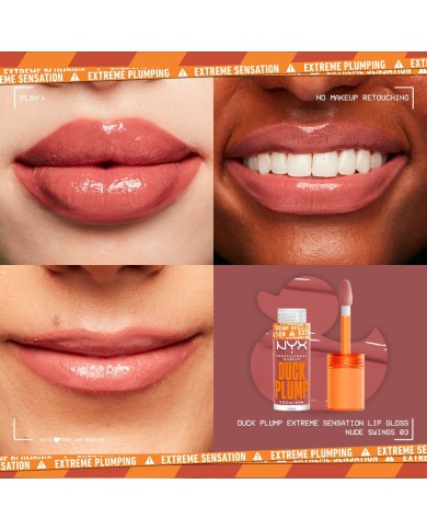 Lucidalabbra NYX Duck Plump Nude swings 6,8 ml