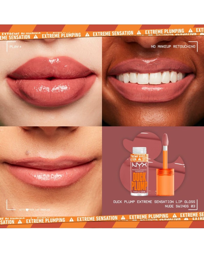 Lucidalabbra NYX Duck Plump Nude swings 6,8 ml