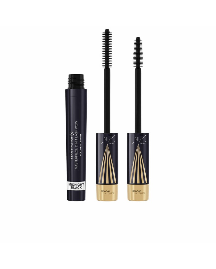 Mascara per Ciglia Max Factor Masterpiece 2 In 1 Lash Wow Nº 03 Midnight black 7 ml Mascara per Ciglia Max Factor Masterpiece 2 In 1 Lash Wow Nº 03 Midnight black 7 ml