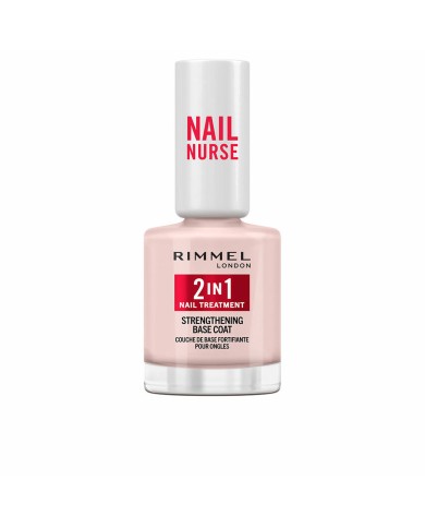 Gel Base per Unghie Rimmel London Nail Nurse In 12 ml 2 in 1 Trattamento Fortificante Gel Base per Unghie Rimmel London Nail Nurse In 12 ml 2 in 1 Trattamento Fortificante