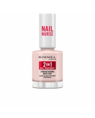 Gel Base per Unghie Rimmel London Nail Nurse In 12 ml 2 in 1 Trattamento Fortificante
