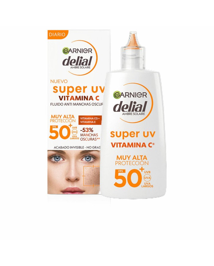 Crema Antimacchie Garnier Delial Super UV Spf 50 62,65 ml Vitamina C Crema Antimacchie Garnier Delial Super UV Spf 50 62,65 ml Vitamina C