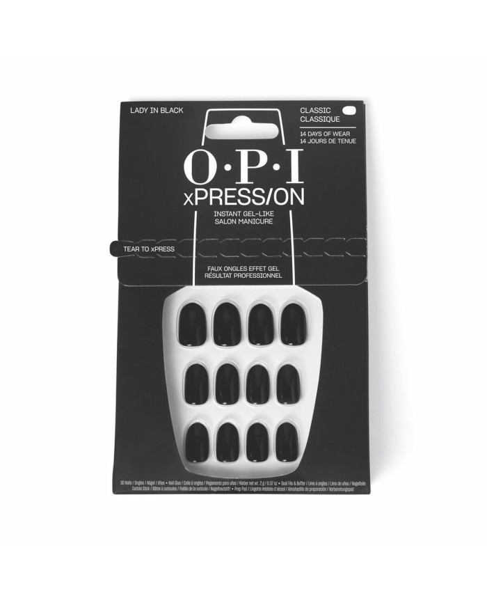Unghie Finte Opi Lady in Black Lady In Black 30 Pezzi