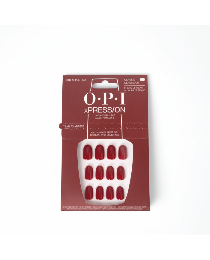 Unghie Finte Opi  Big Apple Red Big Apple Red 30 Pezzi
