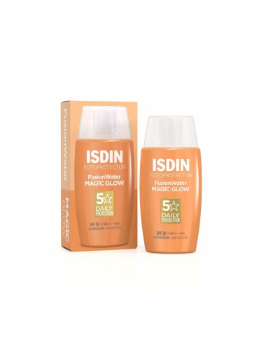 Protezione Solare Viso Isdin Fusion Water Magic Glow Spf 30 50 ml