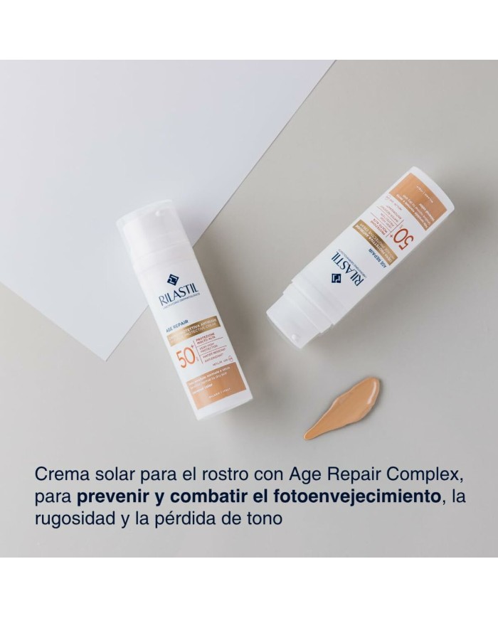 Protezione Solare Colorata Rilastil Age Repair SPF 50+ 50 ml Antietà Protezione Solare Colorata Rilastil Age Repair SPF 50+ 50 ml Antietà