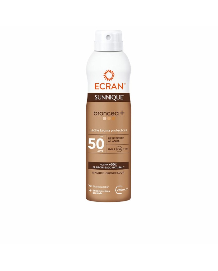 Spuma Solare Protettiva Ecran Sunnique Broncea+ Spf 50 250 ml Crema Solare