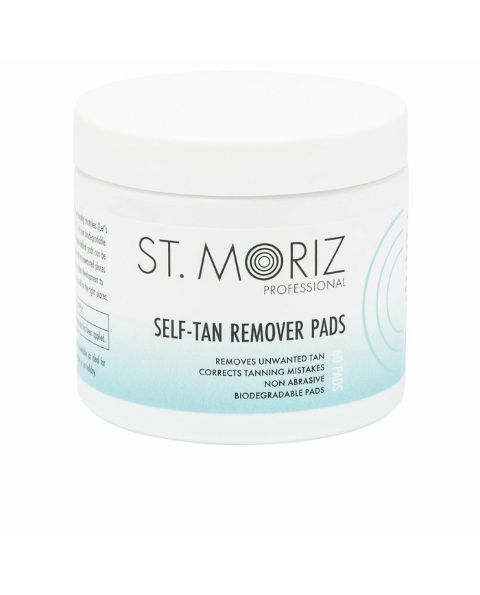 Dischi per il viso St. Moriz PROFESSIONAL ST. MORIZ Struccante Autoabbronzante (60 Unità) Dischi per il viso St. Moriz PROFESSIONAL ST. MORIZ Struccante Autoabbronzante (60 Unità)