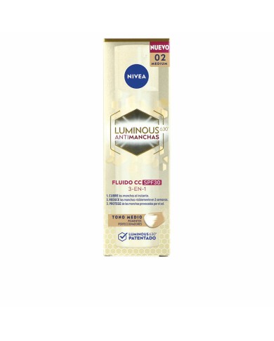 CC Cream Nivea LUMINOUS 630º Medio Spf 30 40 ml CC Cream Nivea LUMINOUS 630º Medio Spf 30 40 ml