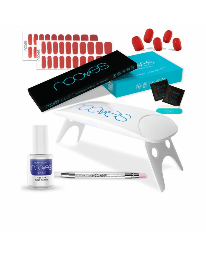 Set dei Manicure Nooves Premium Rosso Gel foil per Unghie 8 Pezzi Set dei Manicure Nooves Premium Rosso Gel foil per Unghie 8 Pezzi