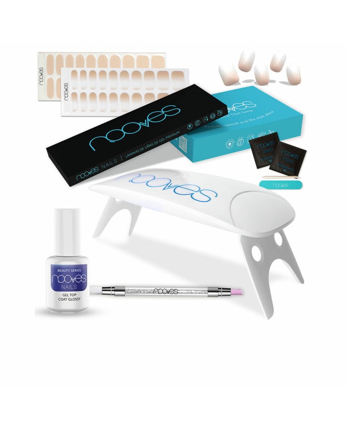 Set dei Manicure Nooves Premium Beige Gel foil per Unghie 8 Pezzi Set dei Manicure Nooves Premium Beige Gel foil per Unghie 8 Pezzi