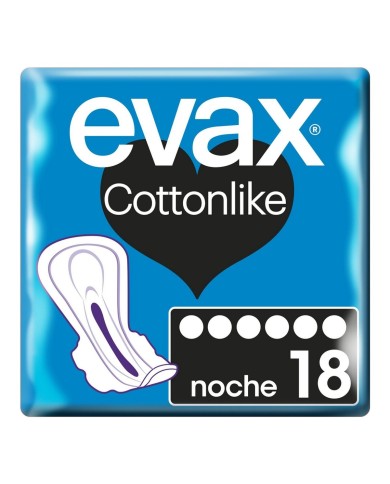 Assorbenti con Ali da Notte Evax COTTONLIKE (9 uds) Assorbenti con Ali da Notte Evax COTTONLIKE (9 uds)
