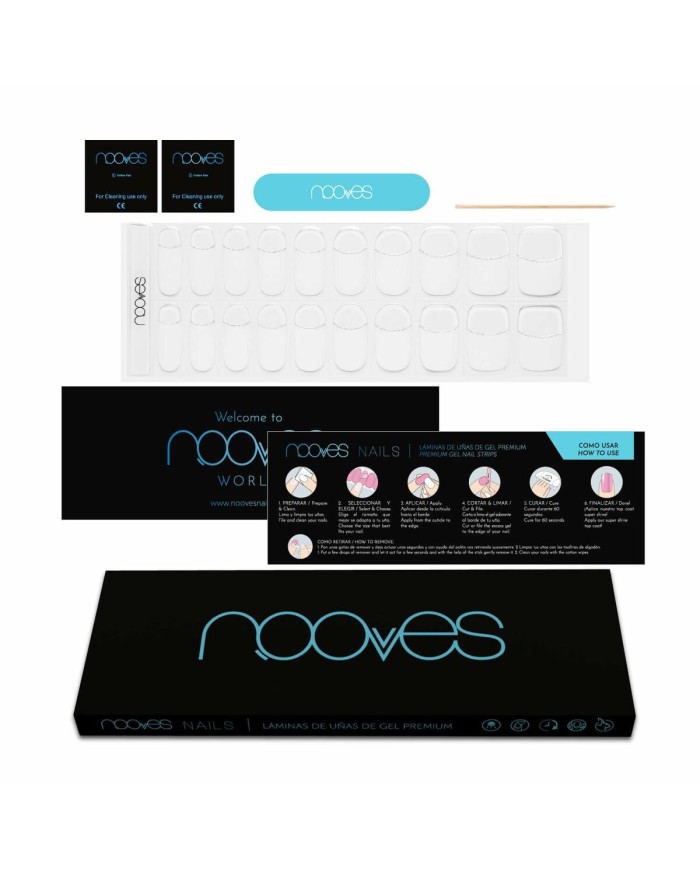 Smalto per unghie Nooves LÁMINAS DE UÑAS DE GEL 20 Pezzi Smalto per unghie Nooves LÁMINAS DE UÑAS DE GEL 20 Pezzi