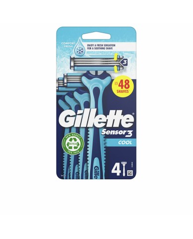 Rasoi Usa e Getta Gillette SENSOR 3 COOL (4 Unità) Rasoi Usa e Getta Gillette SENSOR 3 COOL (4 Unità)