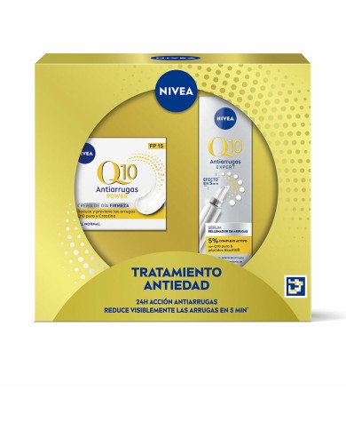 Cofanetto Cosmetica Donna Nivea Q10 ANTI-ARRUGAS Antietà Q10 2 Pezzi Cofanetto Cosmetica Donna Nivea Q10 ANTI-ARRUGAS Antietà Q10 2 Pezzi