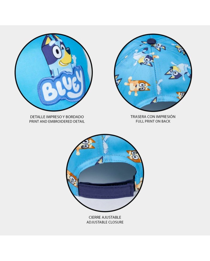 Cappellino per Bambini Bluey Azzurro (53 cm)