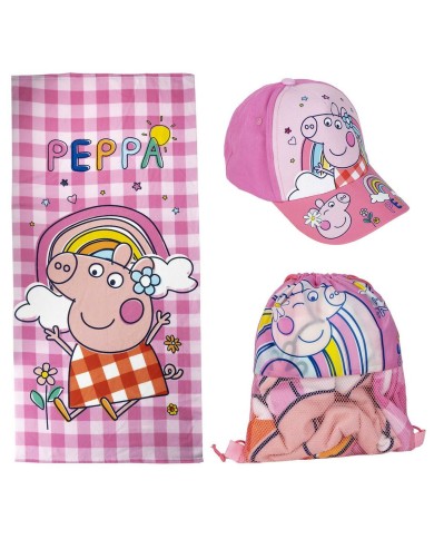 Set estivo per bambini Peppa Pig Rosa 3 Pezzi Set estivo per bambini Peppa Pig Rosa 3 Pezzi