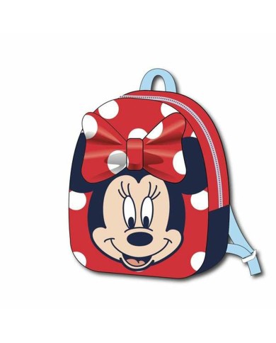 Zaino Scuola Minnie Mouse Rosso 18 x 22 x 8 cm Zaino Scuola Minnie Mouse Rosso 18 x 22 x 8 cm