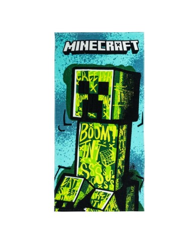 Telo da Mare Minecraft Verde 70 x 140 cm Telo da Mare Minecraft Verde 70 x 140 cm