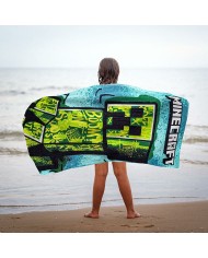 Telo da Mare Minecraft Verde 70 x 140 cm Telo da Mare Minecraft Verde 70 x 140 cm