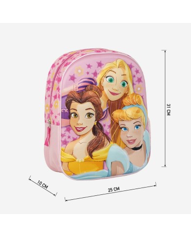 Zaino Scuola Disney Princess Rosa 25 x 31 x 10 cm Zaino Scuola Disney Princess Rosa 25 x 31 x 10 cm