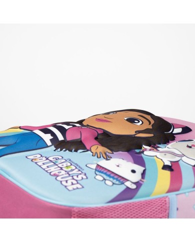Zaino Scuola Gabby's Dollhouse Rosa 8 X 32 X 26 CM