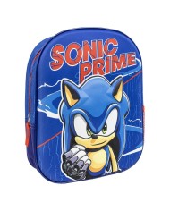 Zaino Scuola Sonic Azzurro 25 x 10 x 31 cm