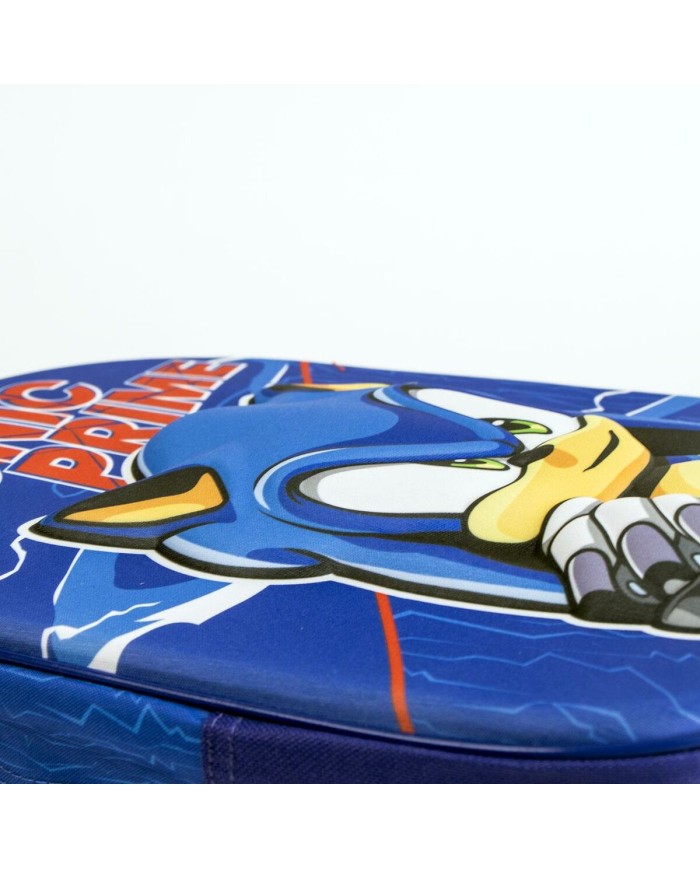 Zaino Scuola Sonic Azzurro 25 x 10 x 31 cm