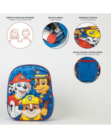 Zaino Scuola The Paw Patrol Azzurro 25 x 31 x 10 cm