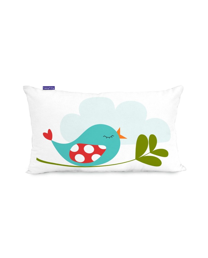 Fodera per cuscino HappyFriday Mr Fox Little Birds Multicolore 50 x 30 cm