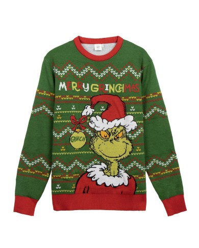 Maglia Uomo The Grinch Verde Maglia Uomo The Grinch Verde